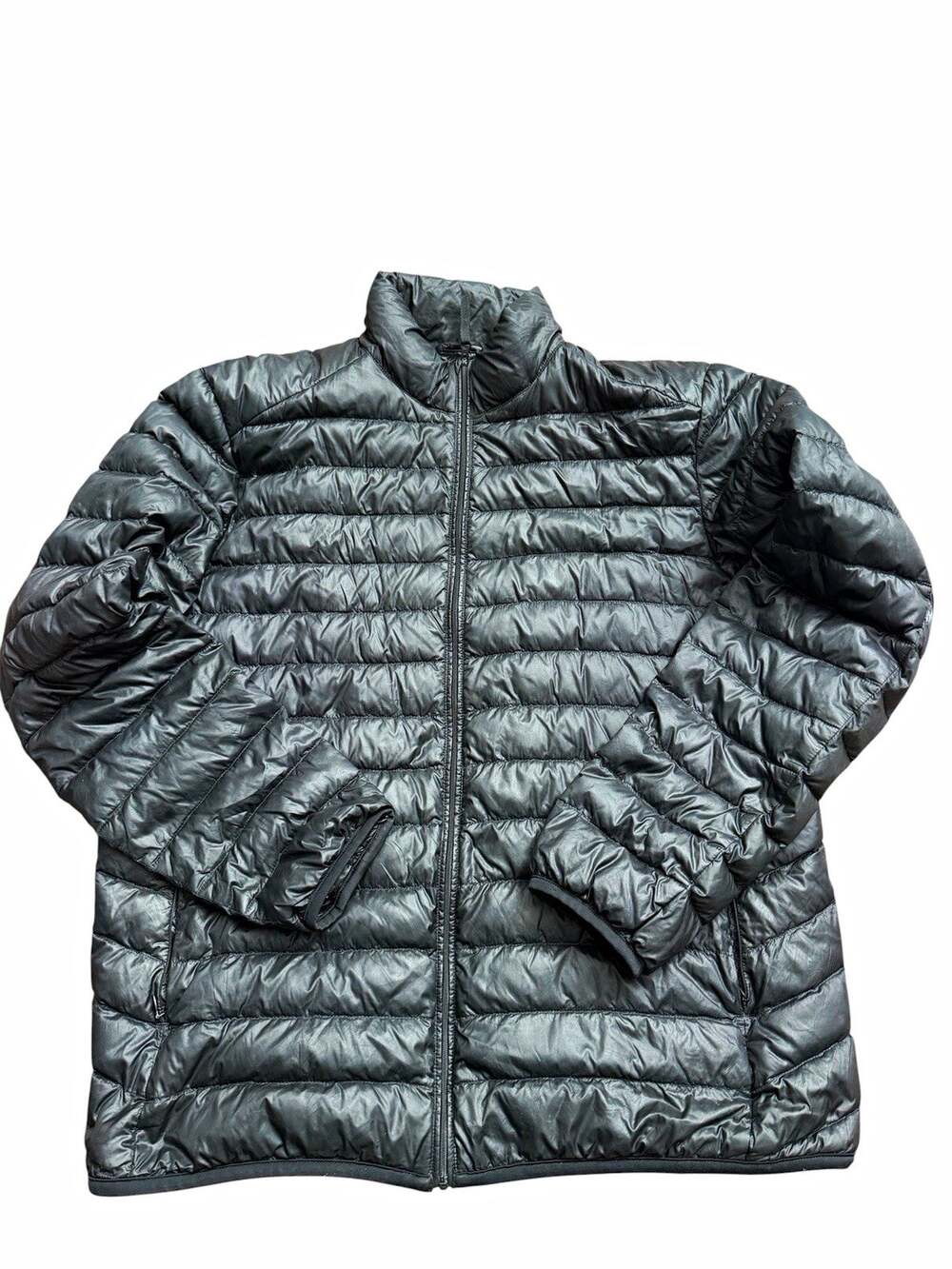 Uniqlo Ultra Light Down Extra Warm Puffer Jacket Full Zip Black Mens L Gorpcore